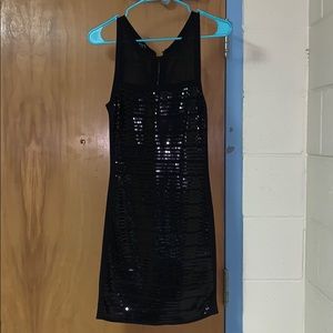 Black Sequin Dress